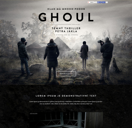 Tvorba webové stránky Ghoul