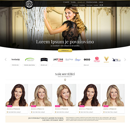 Tvorba webu Česká Miss